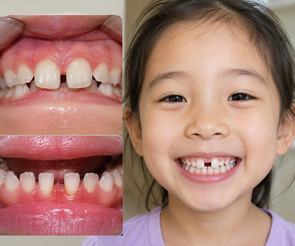 kids' big front teeth