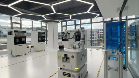 An automated system feeds raw materials into the milling unit, operating continuously to sup